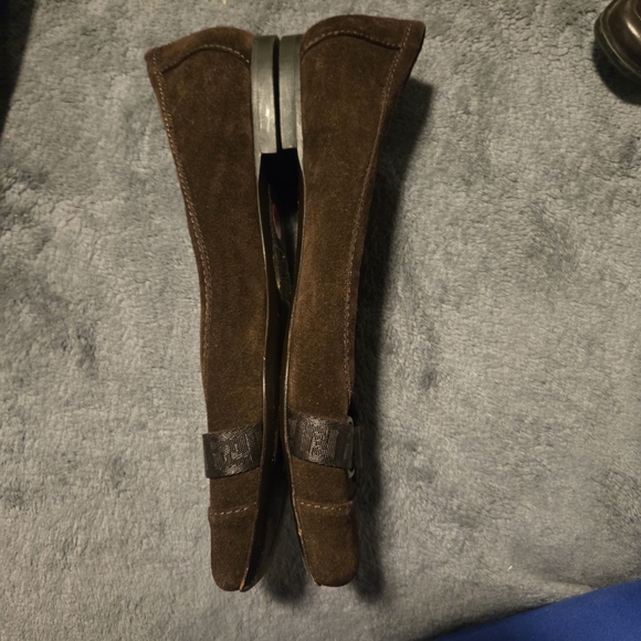 Fendi Women's Dark Brown Suede Loafers - Picture 5 of 8